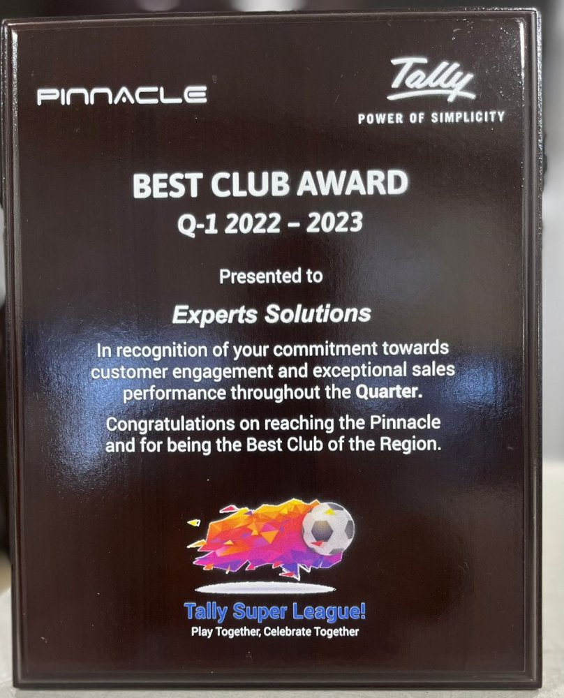  Pinnacle Best Club Award 2022-23 Q1