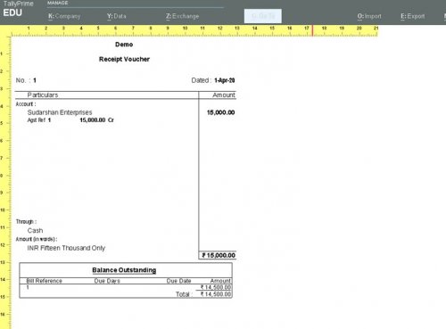 Outstanding In Invoice