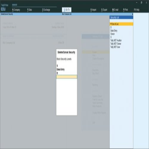 Delete Canceled User Security